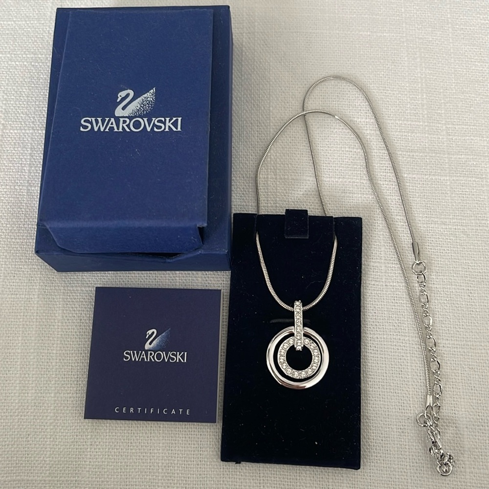 Swarovski Necklace: Silver